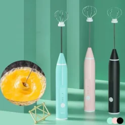 Wiederaufladbarer Handrührer - Elektrischer Mixer mit 3 Geschwindigkeiten