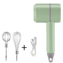 Wiederaufladbarer 3-in-1-Küchenmixer in Pastell – automatischer Mixer und Küchenmaschine