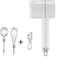 Wiederaufladbarer 3-in-1-Küchenmixer in Pastell – automatischer Mixer und Küchenmaschine