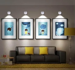 Wiederaufladbarer intelligenter LED-Strahler – Licht mit Fernbedienung