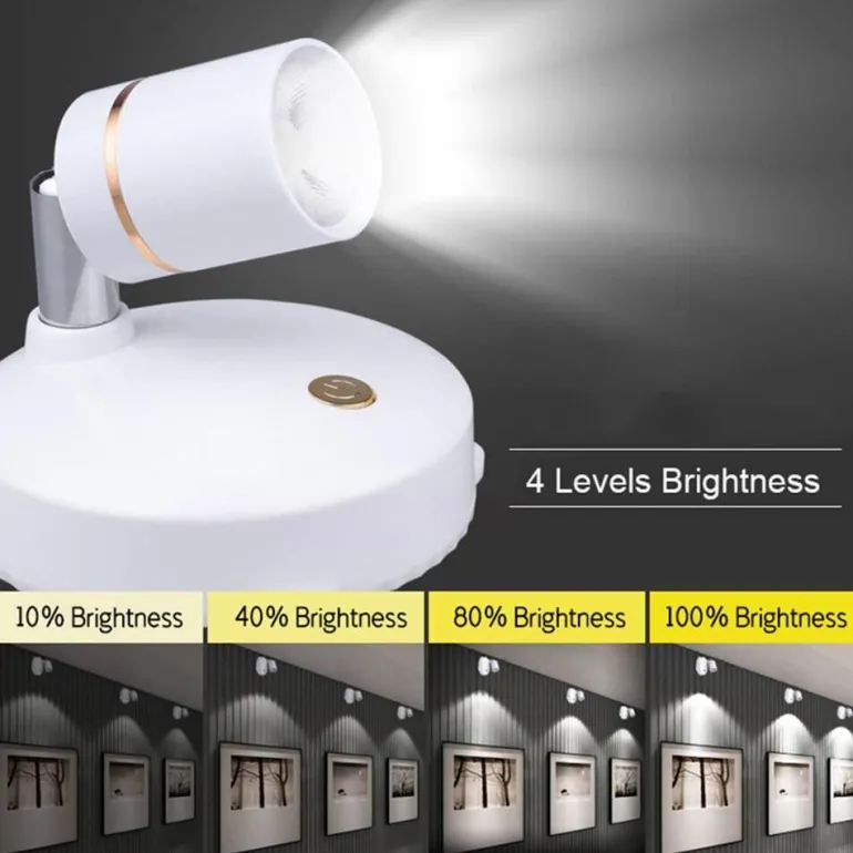 Wiederaufladbarer intelligenter LED-Strahler – Licht mit Fernbedienung