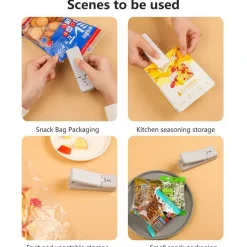 Wiederaufladbarer USB-Lebensmittelversiegeler - Tragbares Vakuumiergerät