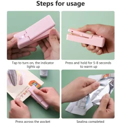 Wiederaufladbarer USB-Lebensmittelversiegeler - Tragbares Vakuumiergerät