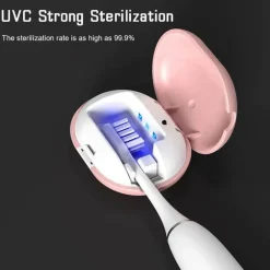 Wiederaufladbarer UV-Zahnbürsten-Desinfektionsspender - Tragbares Desinfektionsgehäuse