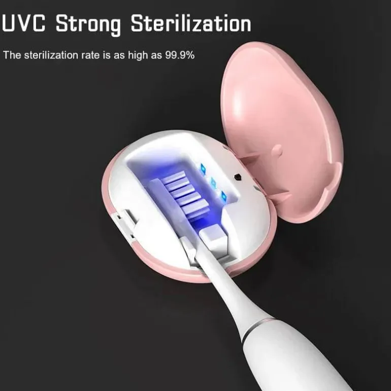 Wiederaufladbarer UV-Zahnbürsten-Desinfektionsspender - Tragbares Desinfektionsgehäuse