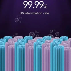 Wiederaufladbarer UV-Zahnbürsten-Desinfektionsspender - Tragbares Desinfektionsgehäuse