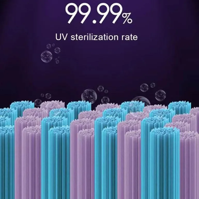 Wiederaufladbarer UV-Zahnbürsten-Desinfektionsspender - Tragbares Desinfektionsgehäuse