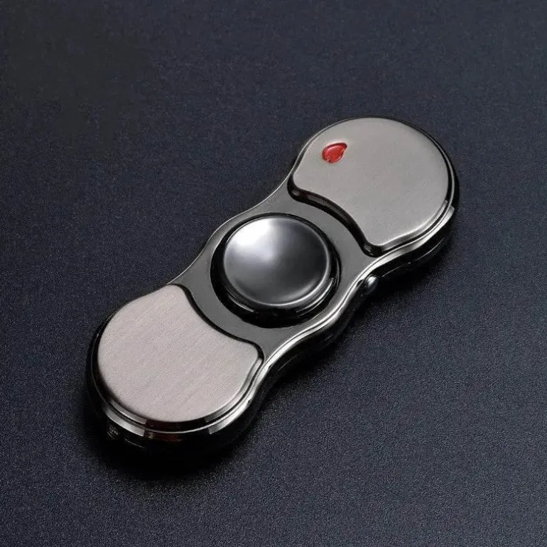 Wiederaufladbares, farbenfrohes Fidget Spinner-Feuerzeug – lustiger und funktionaler Zünder
