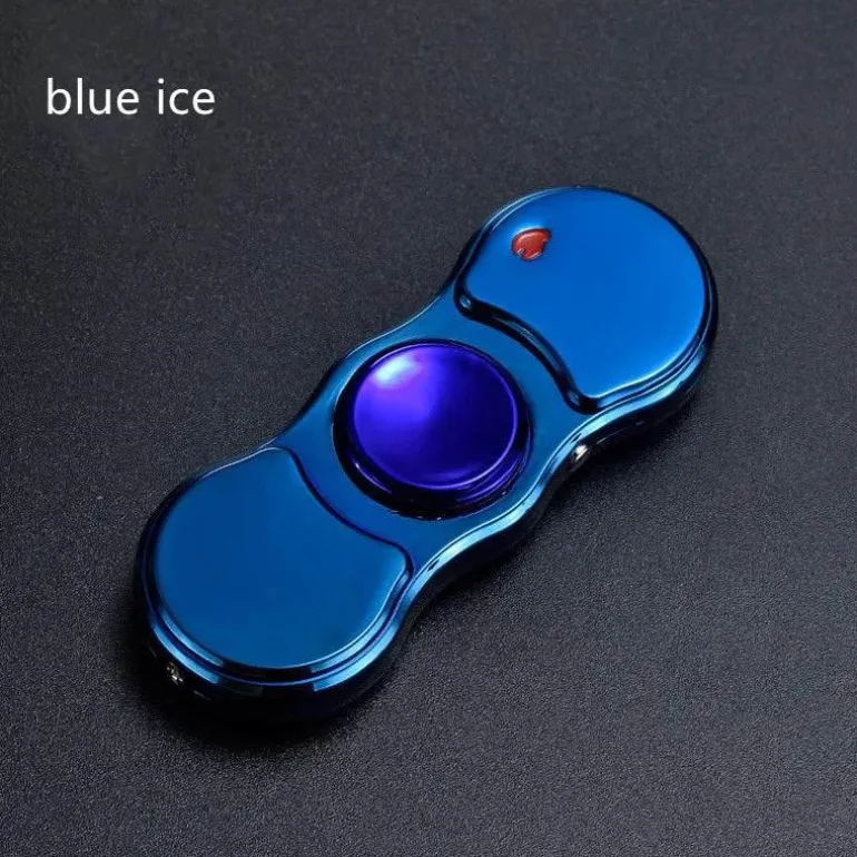 Wiederaufladbares, farbenfrohes Fidget Spinner-Feuerzeug – lustiger und funktionaler Zünder