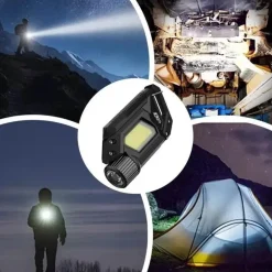 Wiederaufladbares LED-Schlüsselringlicht – Kompakte Camping-Taschenlampe