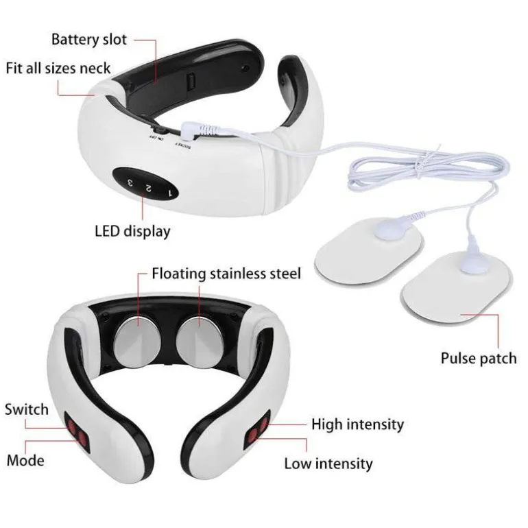 Wiederaufladbares Nackenmassagegerät – Elektrisches Gerät zur Schmerzlinderung