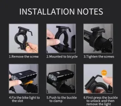 Wiederaufladbares USB-Fahrrad-Frontlicht - Heller LED-Scheinwerfer