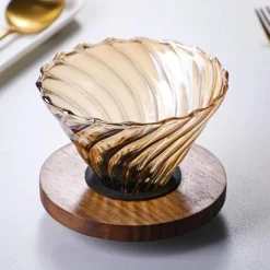 Wiederverwendbare Kaffeekanne aus Glas – Brauner Filter für Tropfperkolatoren
