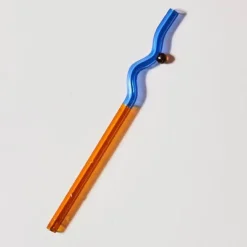 Wiederverwendbarer Glasstrohhalm – farbenfrohe, umweltfreundliche Alternative