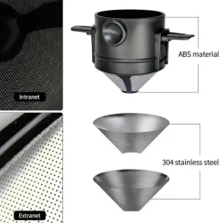 Wiederverwendbarer Kaffeefilterkegel – Umweltfreundliche Filterkaffeemaschine