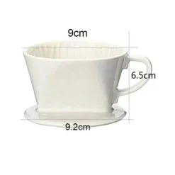 Wiederverwendbarer Keramik-Kaffeefilter – Tropftrichter für handgebrühten Kaffee