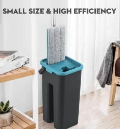 Wiederverwendbarer Mikrofaser-Flachmopp – waschbares Reinigungswerkzeug