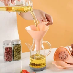 Wiederverwendbares Trichterset – 6-in-1-Mehrzweck-Ausgießwerkzeuge