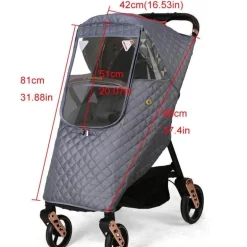 Winddichte Kinderwagenabdeckung – Schutz bei jedem Wetter