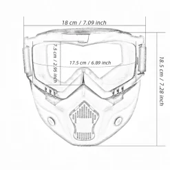 Winddichte Motorrad-Snowboardhelmbrille - Snow Gear Eyewear