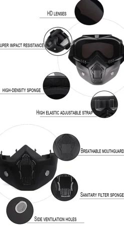 Winddichte Motorrad-Snowboardhelmbrille - Snow Gear Eyewear