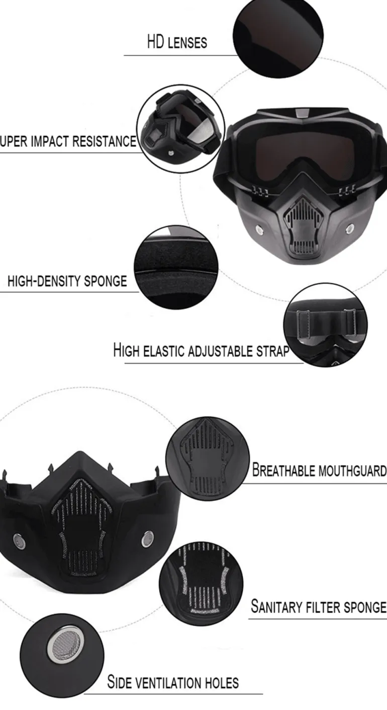 Winddichte Motorrad-Snowboardhelmbrille - Snow Gear Eyewear