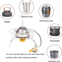 Winddichter Campingkocher – Outdoor-Gaskocher für Camping und Wandern