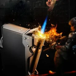 Winddichtes Butanfeuerzeug – Eleganter Fackelstil