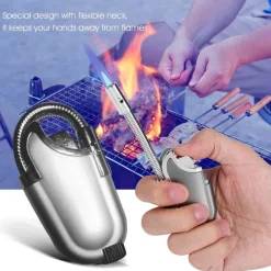 Winddichtes LED-Campingfeuerzeug – Jet-Flame-Tool für den Außenbereich