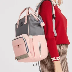 Windelrucksack für Mütter und Babys mit großer Kapazität – multifunktionales USB-Design