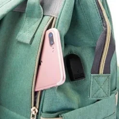 Windelrucksack für Mütter und Babys mit großer Kapazität – multifunktionales USB-Design