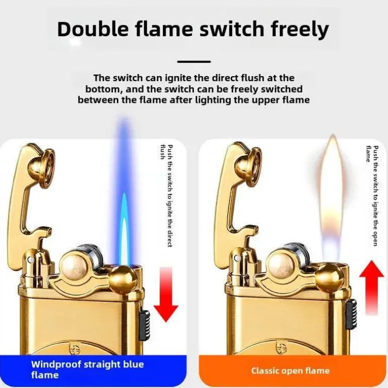 Windfestes Feuerzeug mit zwei Flammen – Inferno Torch Lighter