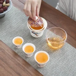 Winter-Teetassen-Set aus Keramik – Zauberhaftes saisonales Trinkgeschirr