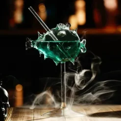 Wirbelglas-Strohhalmbecher für Partys, Nachtclubs, elegantes und lustiges Trinkgeschirr