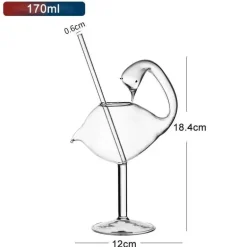 Wirbelglas-Strohhalmbecher für Partys, Nachtclubs, elegantes und lustiges Trinkgeschirr