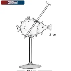 Wirbelglas-Strohhalmbecher für Partys, Nachtclubs, elegantes und lustiges Trinkgeschirr