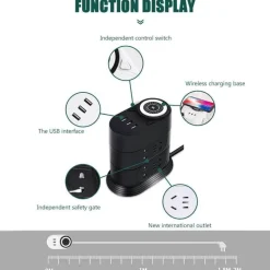 Wireless Charging Hub - Multifunktionale Steckdose