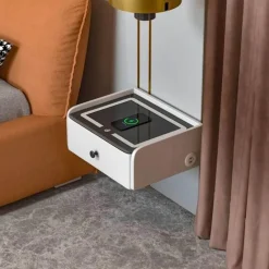 Wireless Charging Side Table - Power Hub for Multimedia