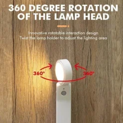 Wireless Rechargeable Motion Sensor LED Night Light - Bedside Lamp