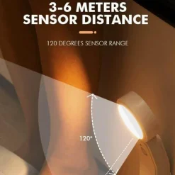 Wireless Rechargeable Motion Sensor LED Night Light - Bedside Lamp