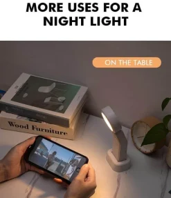 Wireless Rechargeable Motion Sensor LED Night Light - Bedside Lamp