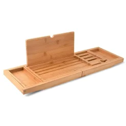 Wooden Bathtub Caddy Tray for Relaxing Soak and Convenient Storage