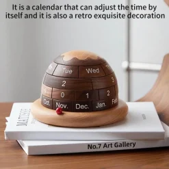 Wooden Planet Kalender - Einzigartiger Schreibtisch-Organizer-Planer