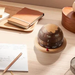 Wooden Planet Kalender - Einzigartiger Schreibtisch-Organizer-Planer