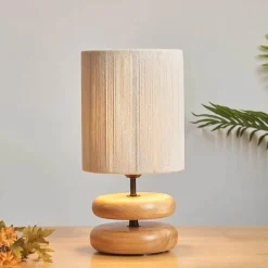 WoodWave Desk Lamp - Modern Wooden Table Light