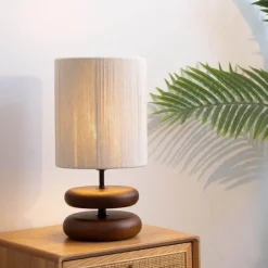WoodWave Desk Lamp - Modern Wooden Table Light