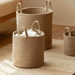 Woven Storage Basket - Brooke Decorative Organizer