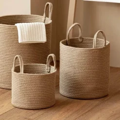 Woven Storage Basket - Brooke Decorative Organizer