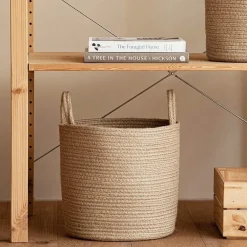 Woven Storage Basket - Brooke Decorative Organizer