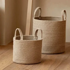 Woven Storage Basket - Brooke Decorative Organizer
